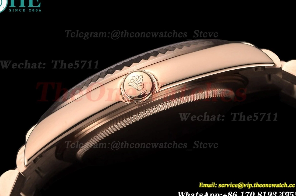 RG GDF 40mm Daydate Dial MY8215 Gold Rose RG 0205